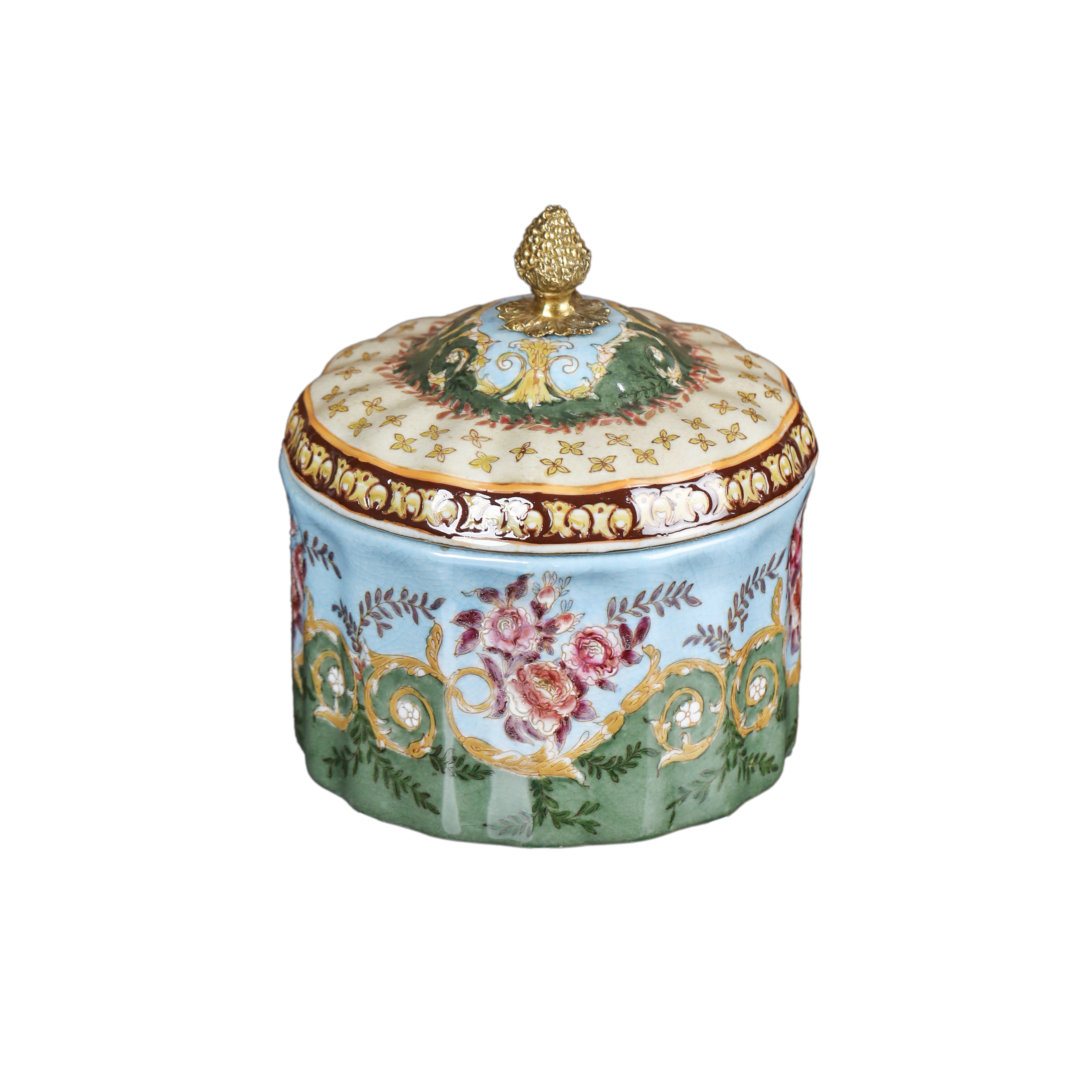 Round polygonal lid box