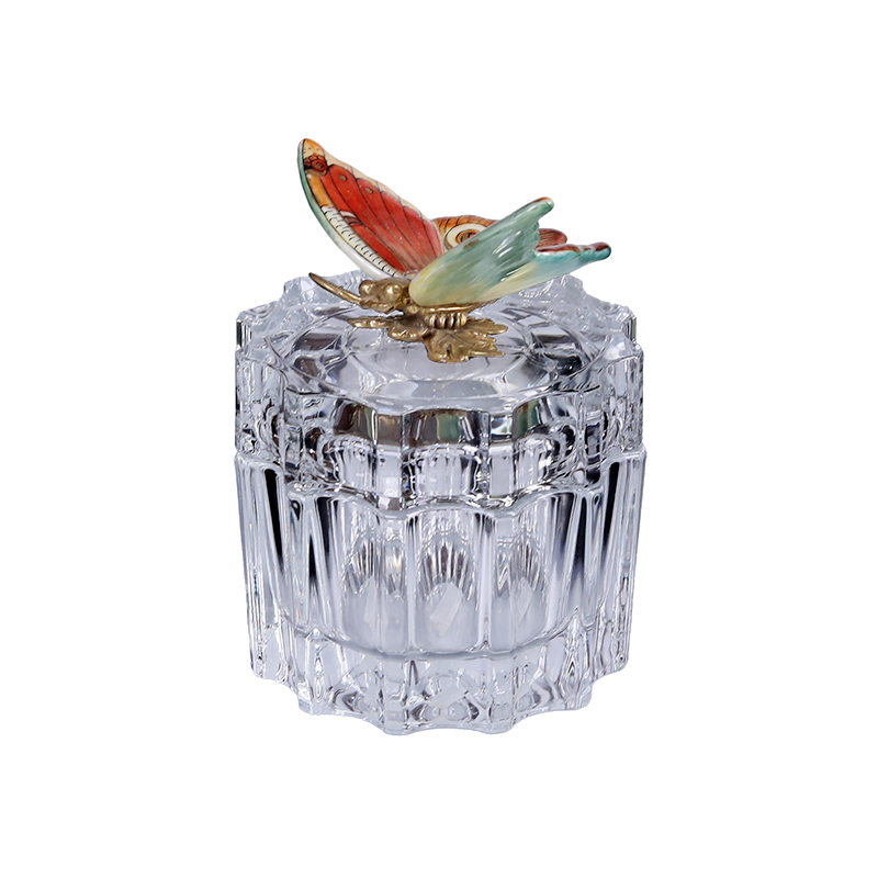 Crystal lid box