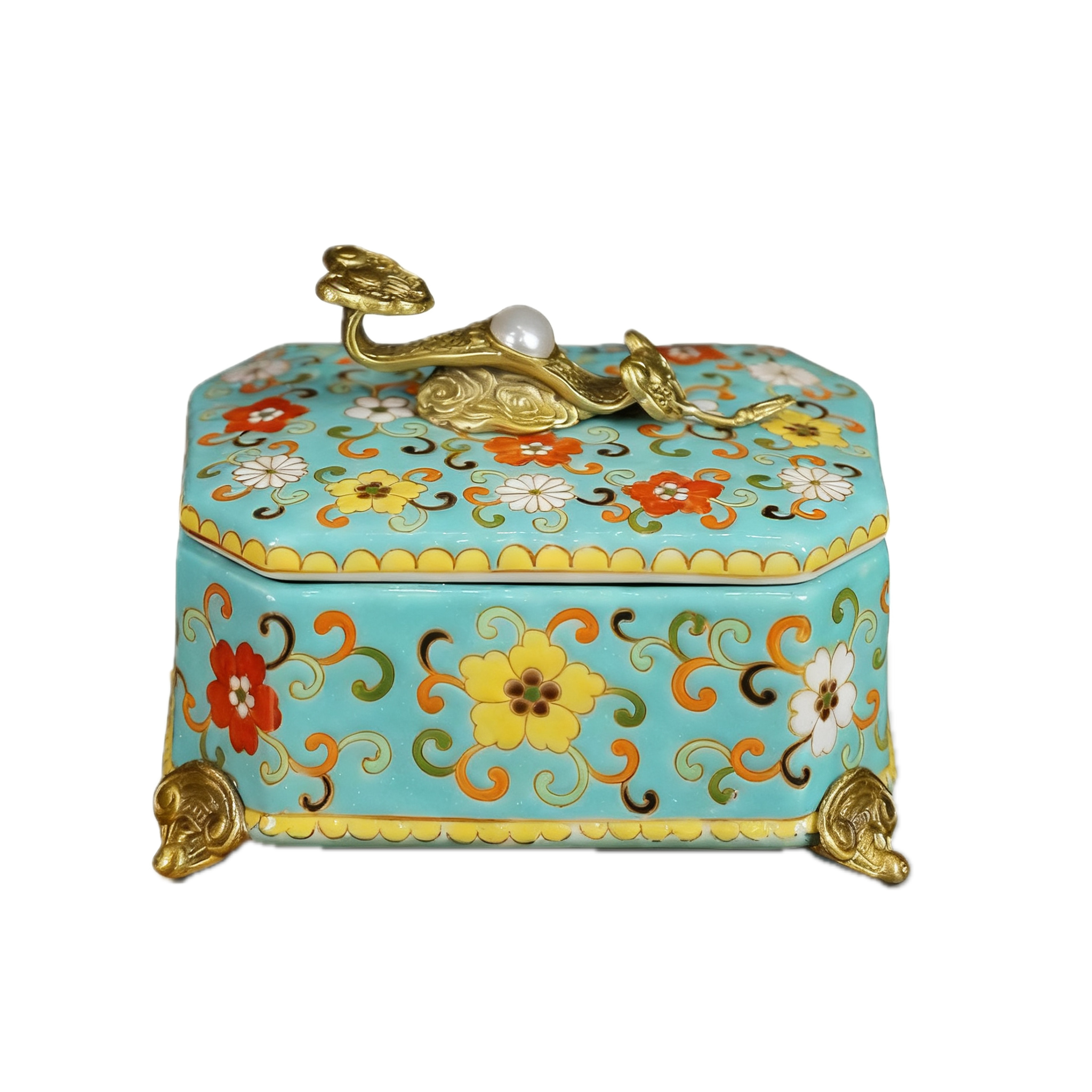 Auspicious lid box